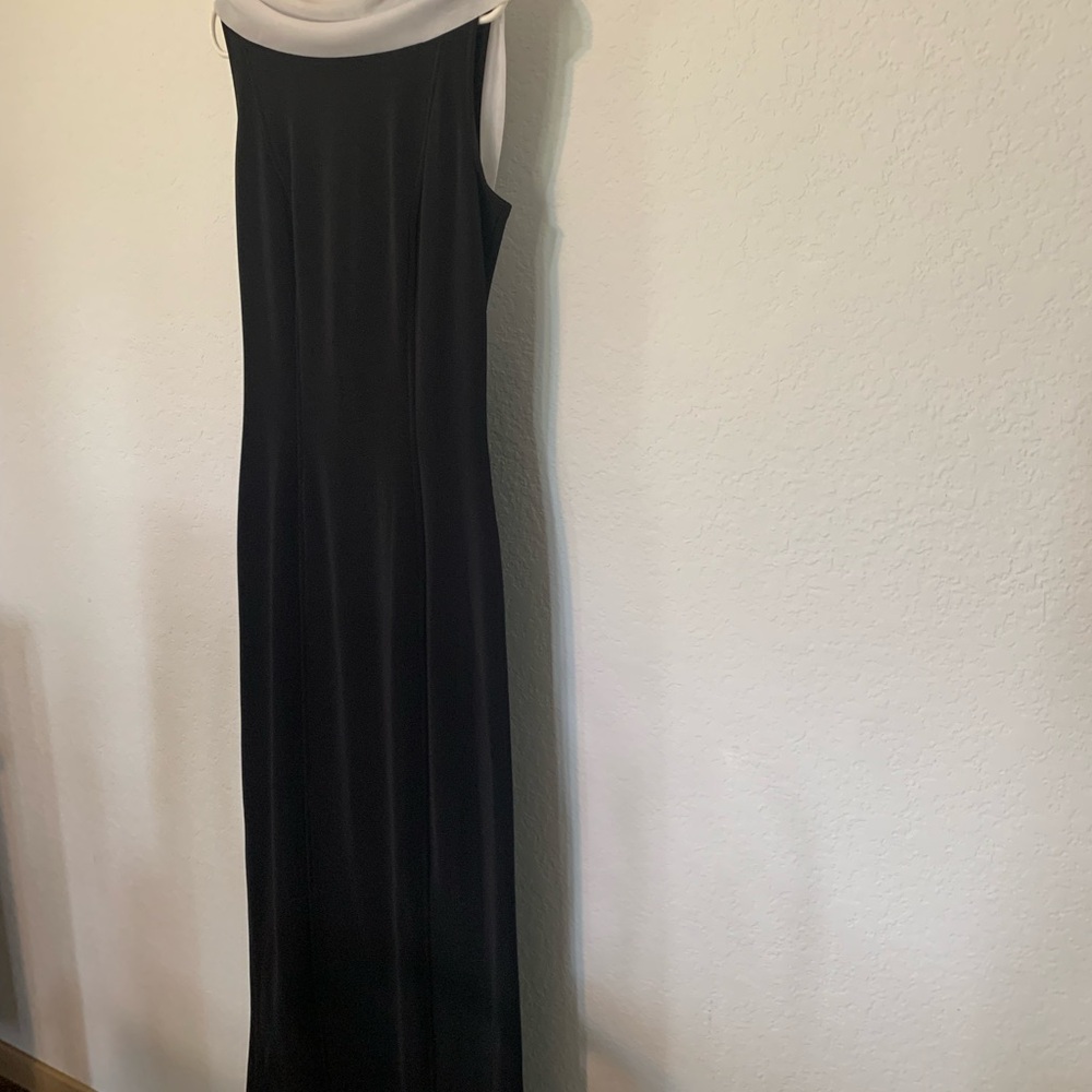 Dave & Johnny Black and White Maxi Dress
